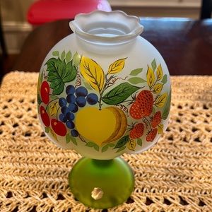 Vintage Westmoreland Frosted Glass Fairy Lamp Candle holder